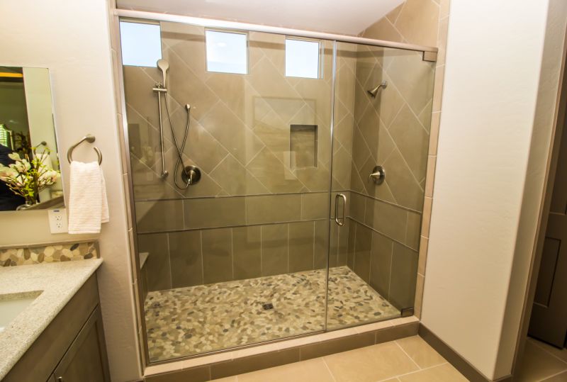 Sleek Shower with Frameless Glass